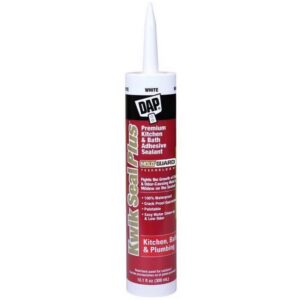 DAP Kwik Seal Plus White Kitchen & Bathroom Adhesive Sealant 10 oz