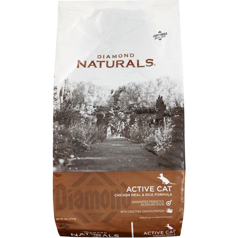 Diamond Naturals Active Cat Food Chicken & Rice 6 lb