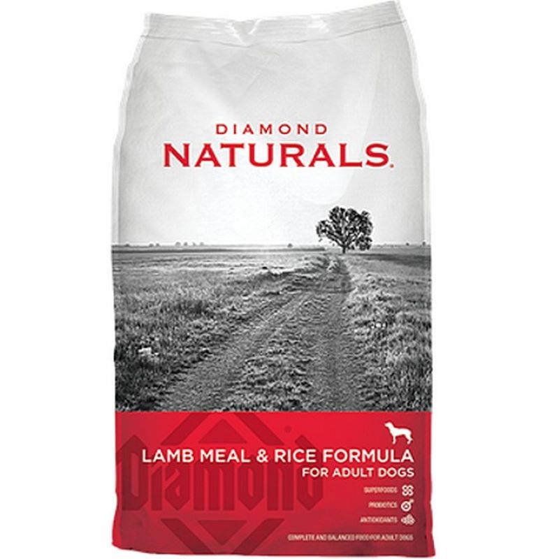 Diamond Naturals Dog Food Lamb Rice 20 lb