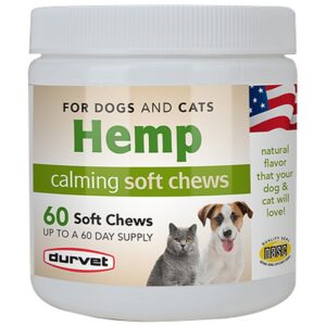 Durvet Hemp Calming Soft Chews 60Ct