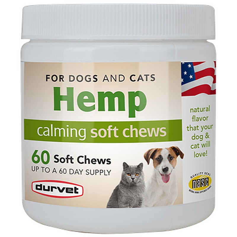 Durvet Hemp Calming Soft Chews 60Ct