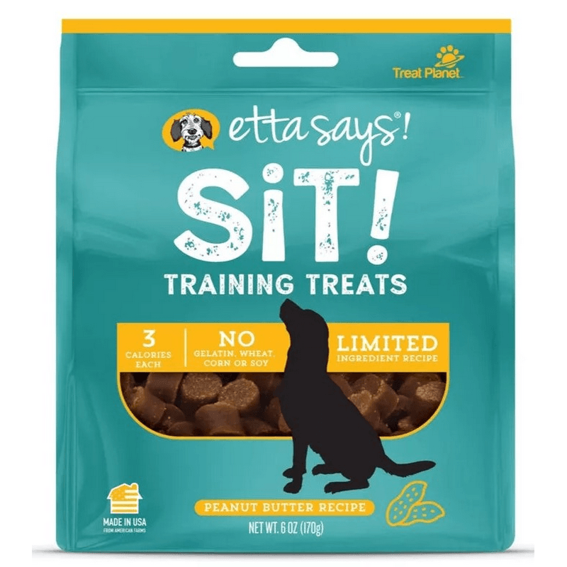 Etta Says! Sit! Grain Free Peanut Butter Training Dog Treats 6 oz