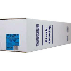 Film Gard Black Plastic Polyethylene Sheeting 4ml 20x100 ft
