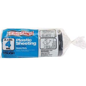 Film Gard Black Plastic Polyethylene Sheeting 4ml 3x50 ft