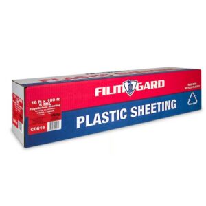 Film-Gard Clear Plastic Polyethylene Sheeting 6ml 16’x100′