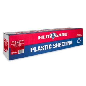 Film-Gard Clear Plastic Polyethylene Sheeting 6ml 20’x100′