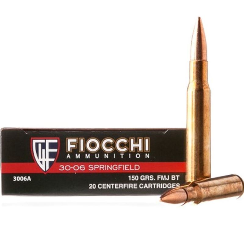 Fiocchi .30-06 Springfield FMJ 150 Grain 20 Ct Ammo
