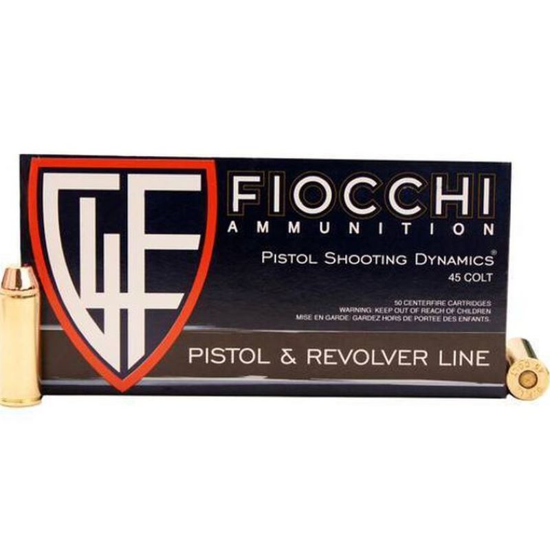 Fiocchi Colt .45 255 Grain TMJ 50 Ct Ammo