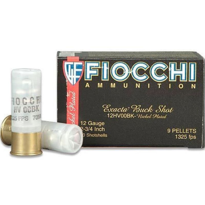 Fiocchi Exacta Buckshot 12 Gauge 2.75 10 Ct Ammo