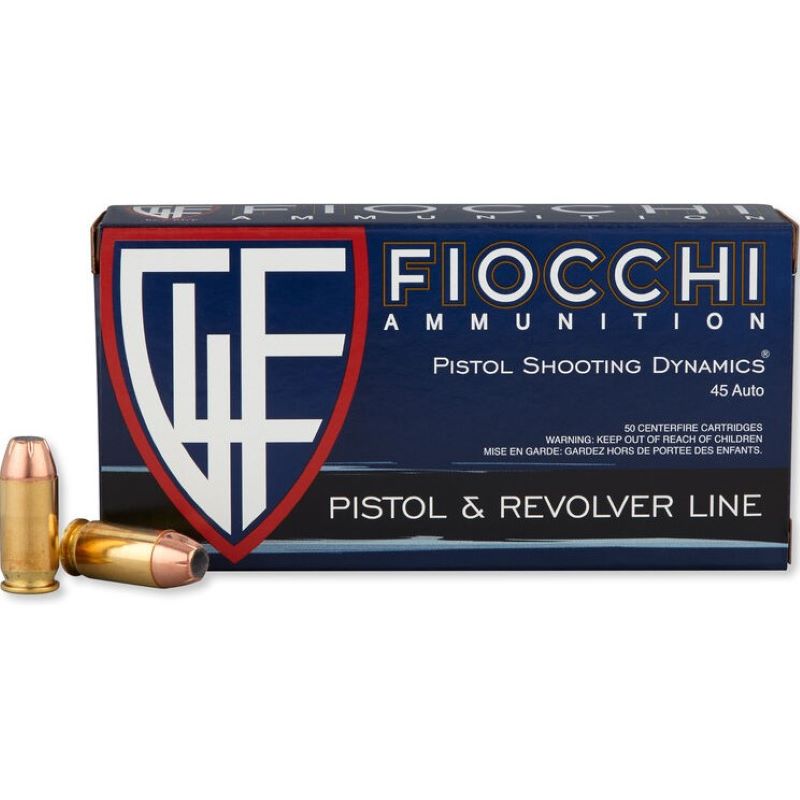 Fiocchi Shooting Dynamics ACP .45 230 Grain JHP 50 Ct Ammo