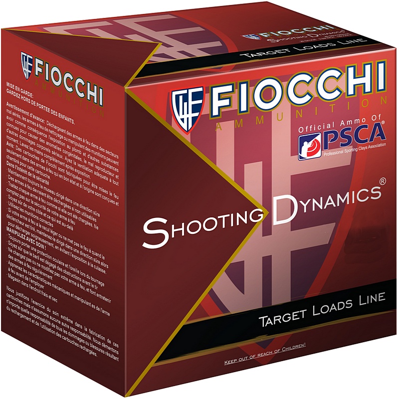 Fiocchi Shooting Dynamics Clay Target Shotshells 12 Gauge 2-3/4" 25 ct