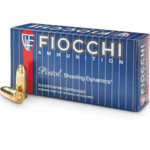 Fiocchi Shooting Dynamics Luger 9mm 115 Grain FMJ 50 Ct Ammo