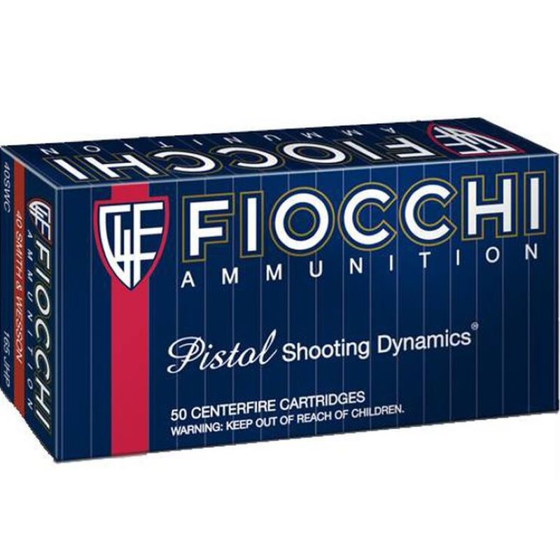 Fiocchi Shooting Dynamics S&W .40 165 Grain JHP 50 Ct Ammo