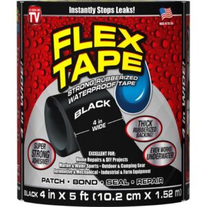 Flex Seal Black Waterproof Tape 4 in x 5 ft