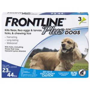 Frontline Plus Dog 23-44 lb 3 ct