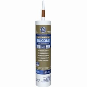 GE Advanced Silicone Brown Window & Door Sealant 10 oz