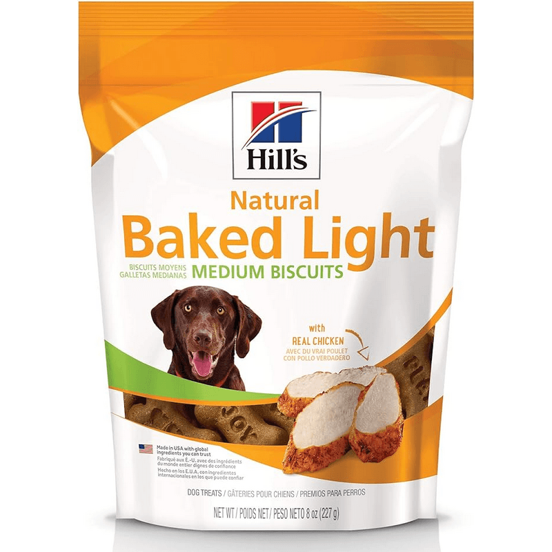 Hill's Natural Baked Light Biscuits Real Chicken Dog Treats 8 oz