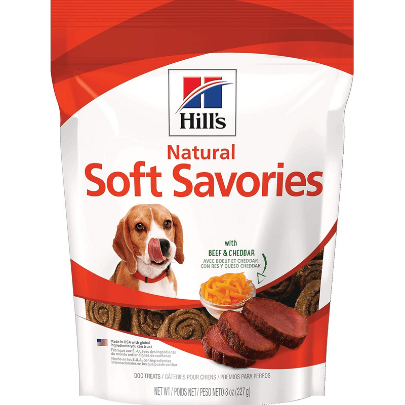 Hill's Natural Soft Savories Beef & Cheddar Dog Treats 8 oz