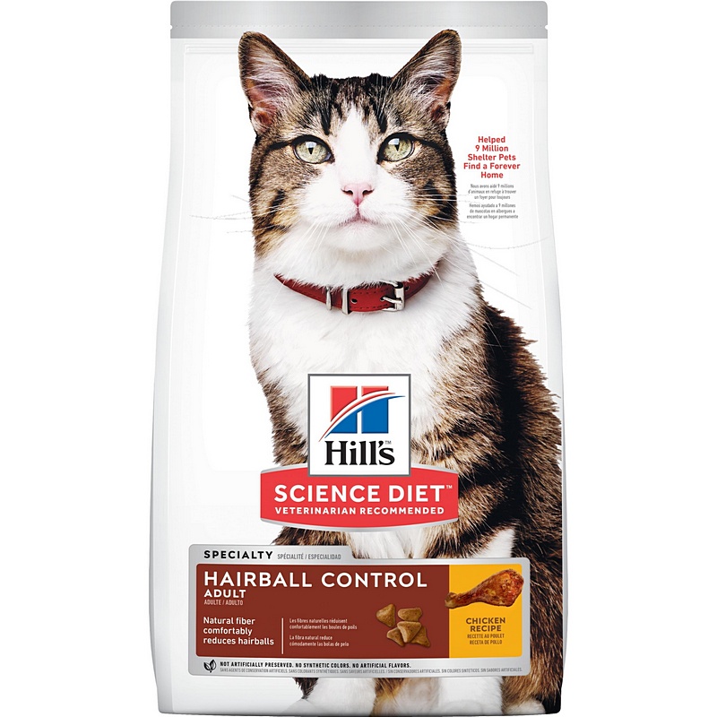 Hill's Science Diet Hairball Control Chicken Adult Cat Food 3.5 lb