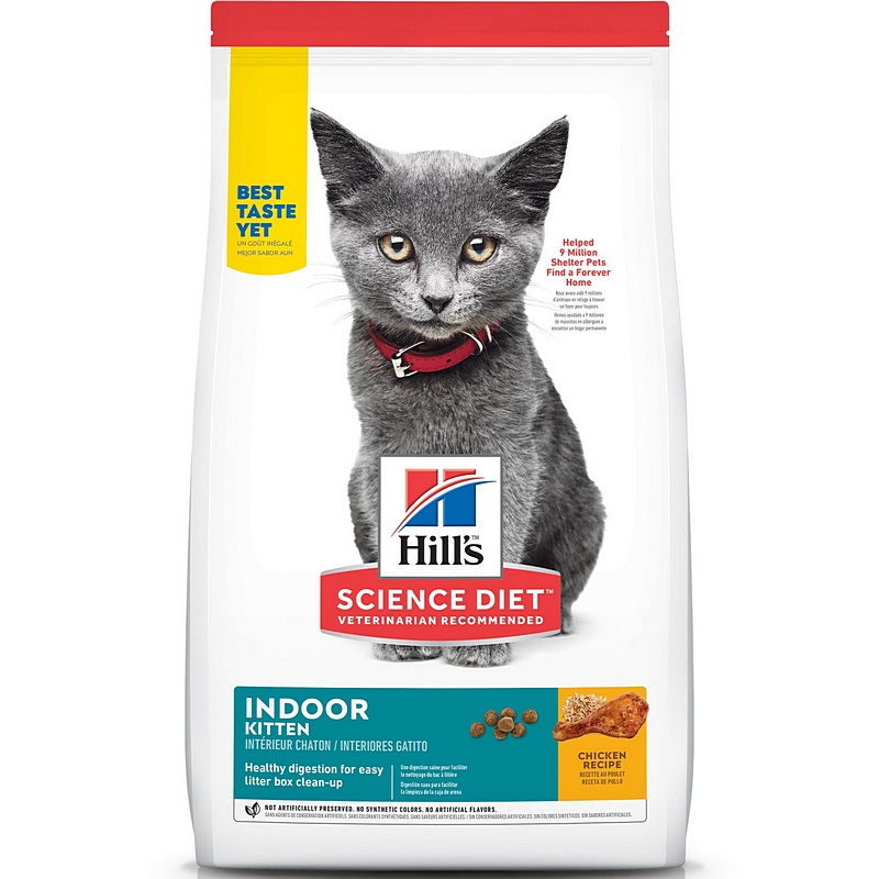 Hill’s Science Diet Indoor Kitten Chicken Cat Food 3.5 lb
