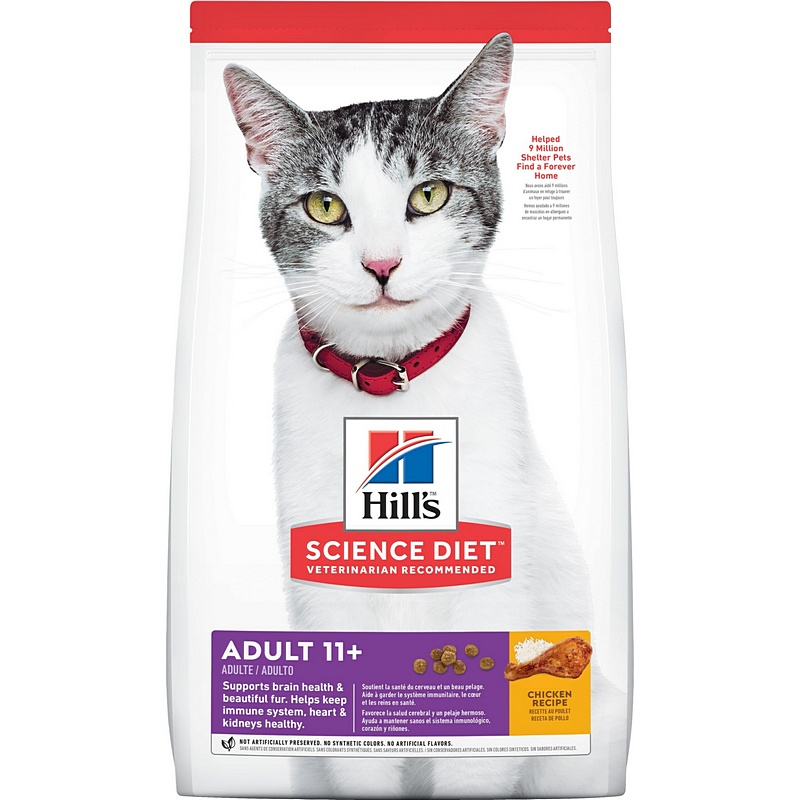 Hill's Science Diet Senior 11+ Chicken Cat Food 7 lb