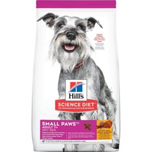 Hill's Science Diet Senior Small Paws Chicken Meal/Barley/Brown Rice Dog Food 15.5 lb