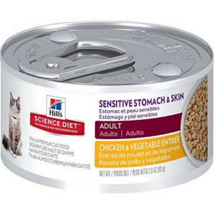 Hill's Science Diet Sensitive Stomach/Skin Chicken/Vegetable Canned Cat Food 2.9 oz