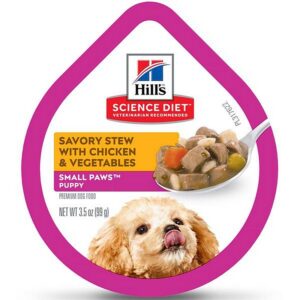 Hill’s Science Diet Small Paws Chicken-Vegetable Stew Canned Puppy Food 3.5 oz