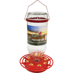 Humdinger Glass Bottle Hummingbird Nectar Feeder 8 Port