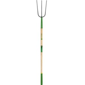 John Deere 3 Tine Steel Manure Fork Fiberglass Handle 48 in