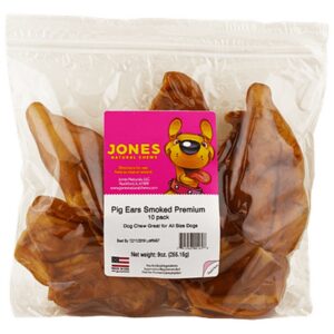 Jones Pig Outs Pig Ears 10Ct