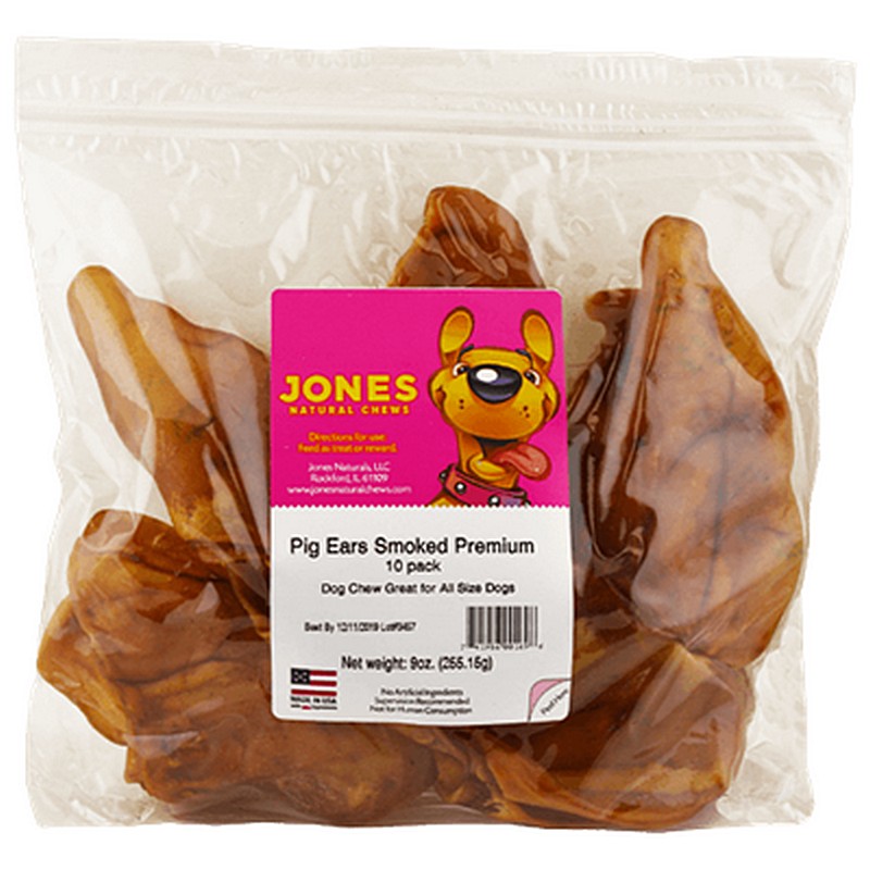 Jones Pig Outs Pig Ears 10Ct