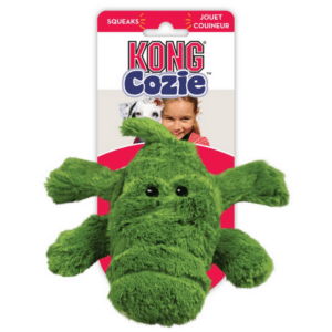 KONG Cozie Alligator Squeaky Dog Toy