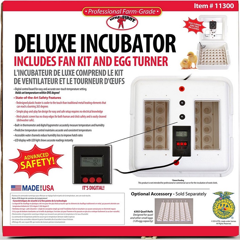 Little Giant Deluxe Digital Incubator with Egg Turner