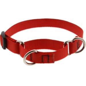 Lupine Red Nylon Dog Collar .75x14-20 inch