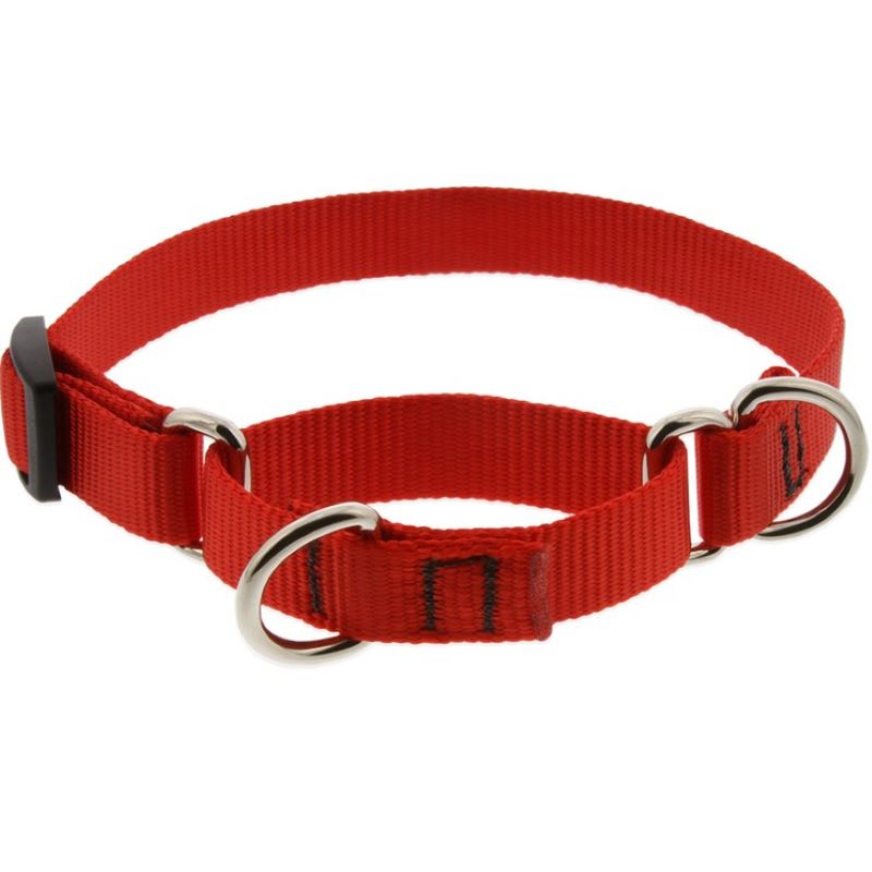 Lupine Red Nylon Dog Collar .75x14-20 inch