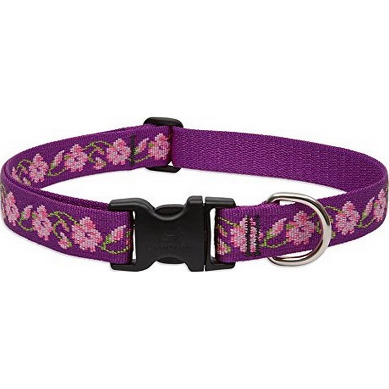 Lupine Rose Garden Dog Collar 16"-28"