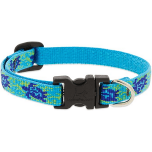 LupinePet half inch Turtle Reef Dog Collar 8-12 inch