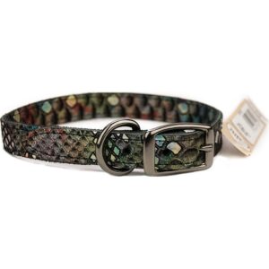 Multi Colored Native Leather Dog Collar 3-4x16 inch