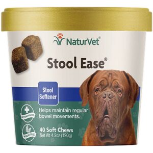 NaturVet Stool Ease Soft Chews 40 Ct for Dogs