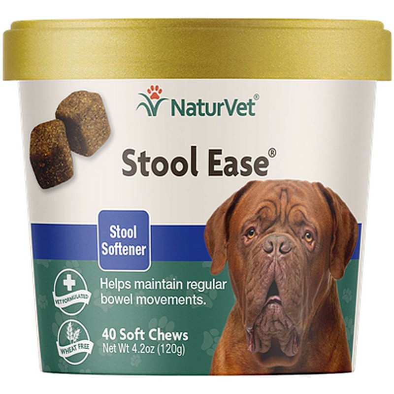 NaturVet Stool Ease Soft Chews 40 Ct for Dogs
