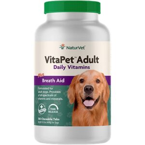NaturVet VitaPet Adult Chewable Tabs Dogs 180 Ct