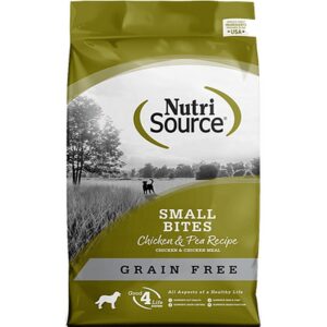 Nutri Source Grain Free Small Bites Dog Food Chicken Pea 5 lb