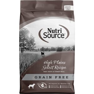NutriSource Grain Free High Plains Dog Food 15 lb