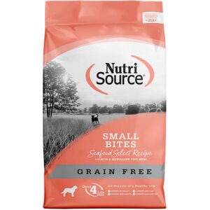 NutriSource Grain Free Small Bites Seafood Dog Food 5 lb