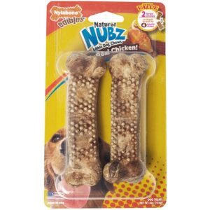 Nylabone Nubz Chicken Dog Chews 2Ct