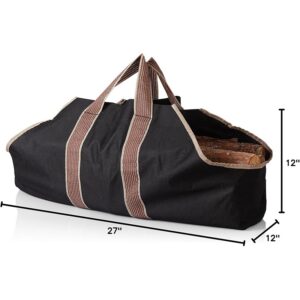 Panacea Fireplace Log Tote Bag 12"x27"