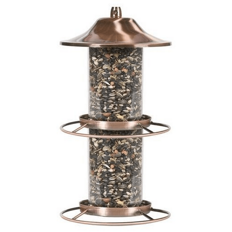 Perky-Pet Copper Panorama Bird Feeder 2 Port 4.5 lb