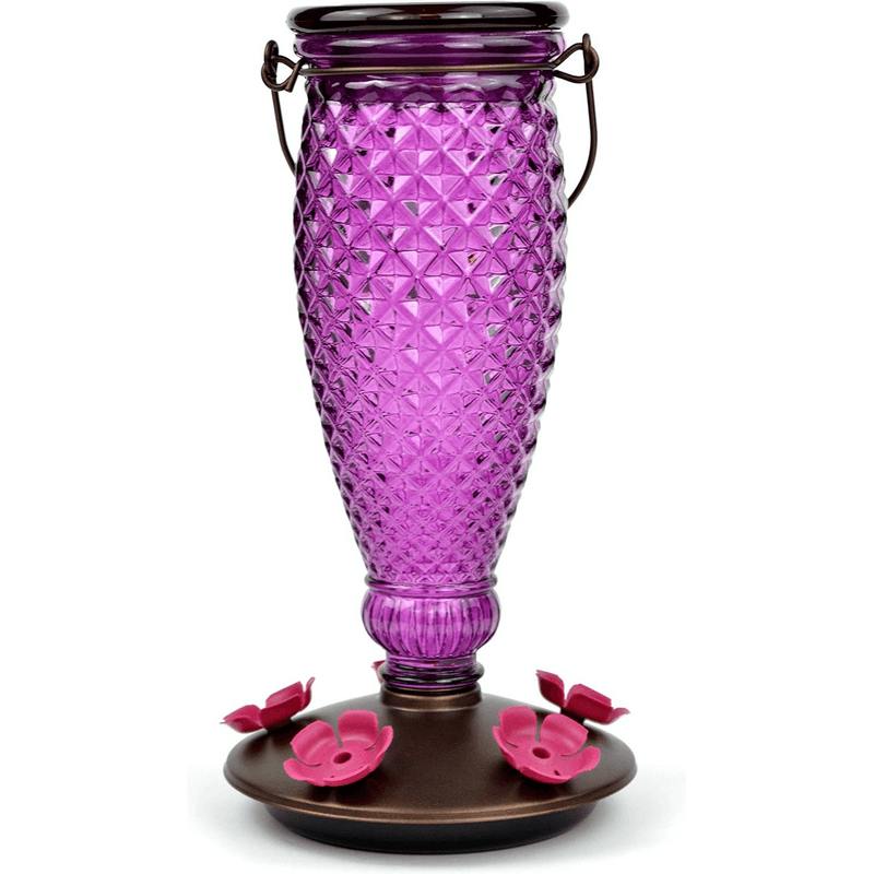 Perky-Pet Diamond Wine Hummingbird Nectar Feeder 5 Port 24 oz