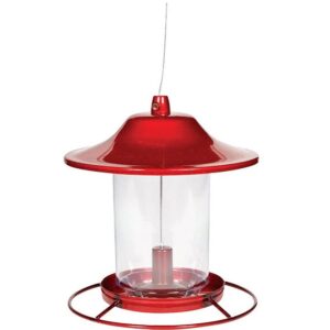 Perky-Pet Red Panorama Bird Feeder 2 lb